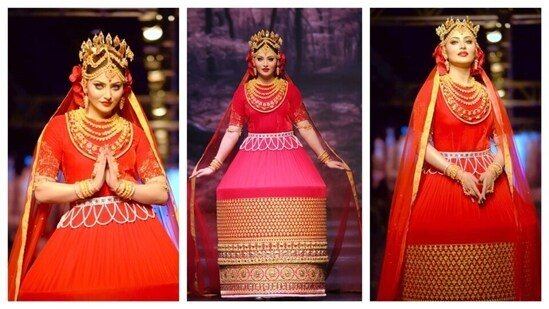 Latest news on 17 September 2024: Urvashi Rautela wore a Manipuri wedding dress.