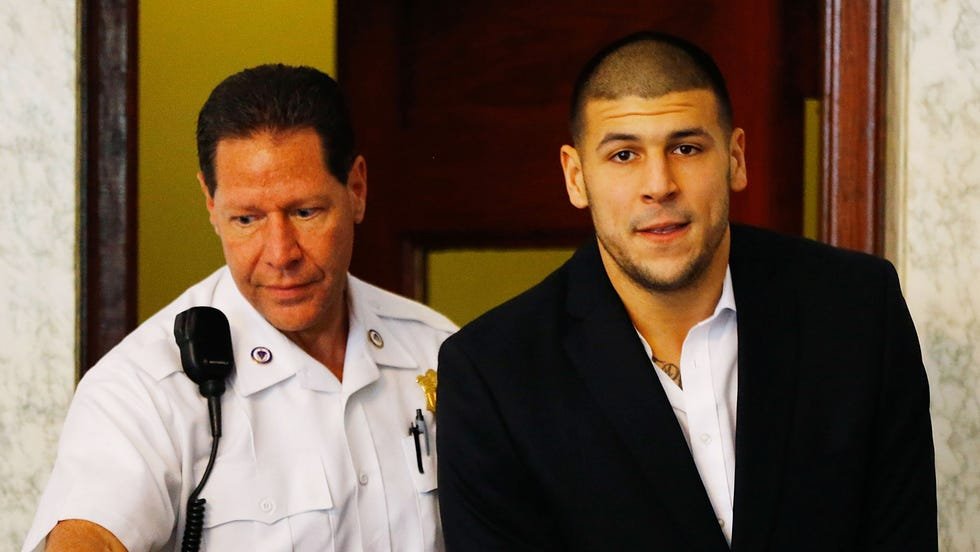 Aaron Hernandez appears in court